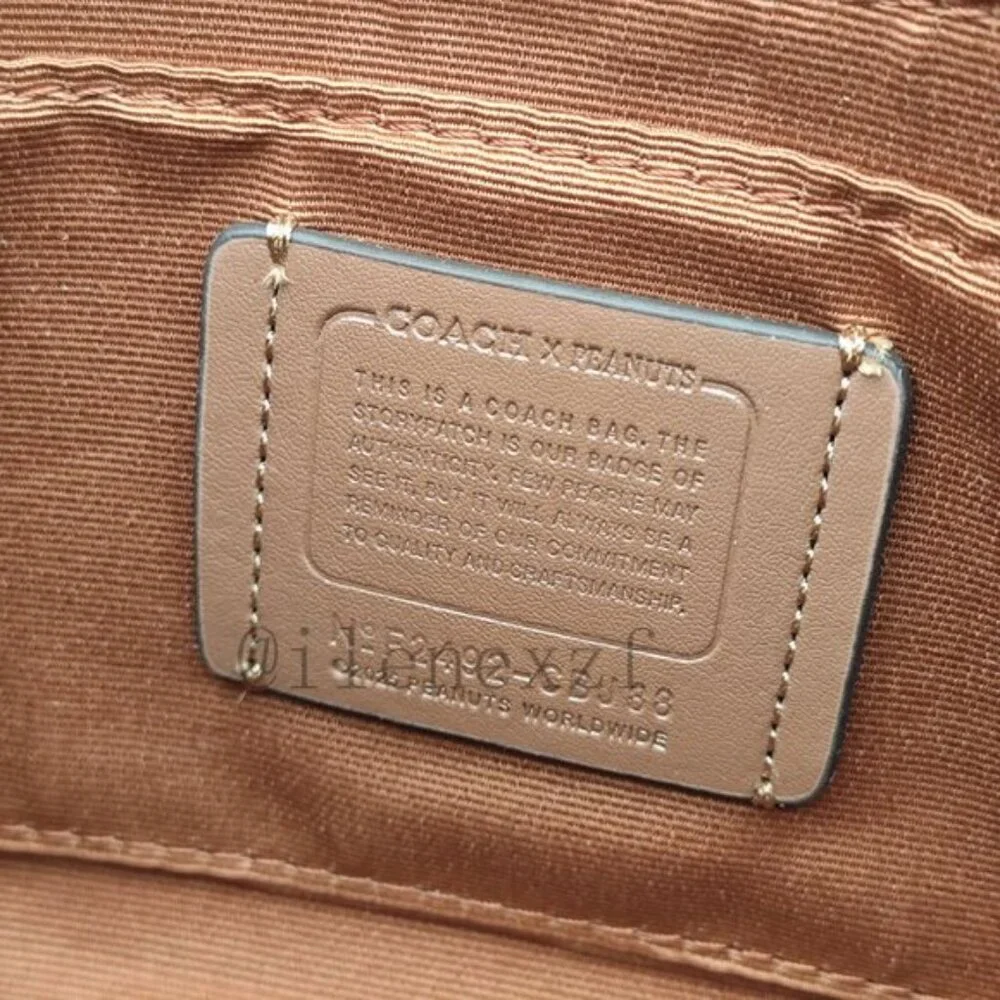 Coach Teri Shoulder Bag In Signature Canvas With Snoopy Print